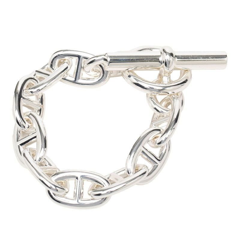 Hermes Chaine D'ancre TGM 10 Links Bracelet Silver