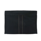 Hermes Deauville Pouch Cotton Canvas Black Silver