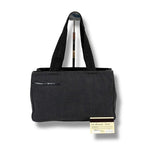 Prada Mini Tote Bag Handbag Gray Black Canvas — view 2