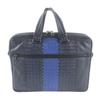 Bottega Veneta Intrecciato Leather Business Briefcase Black