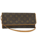 Louis Vuitton Pochette Twin GM Shoulder Bag Monogram Brown