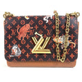 Louis Vuitton Shoulder Bag Sac Twist MM Monogram Canvas Brown
