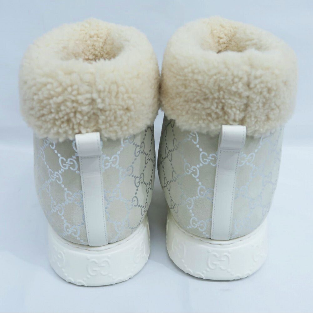 Gucci Boots Merino Wool 36.5 Grey Silver Shoes — view 6