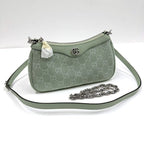 Gucci Ophidia Small Shoulder Bag Double GG Supreme Pearl Green Pale