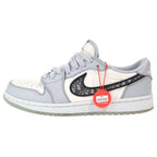 Dior Nike Air Jordan 1 Low OG Air 1 Low Cut Sneakers Gray White