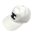 Celine Cap Hat Cotton White Navy Logo Triomphe Baseball