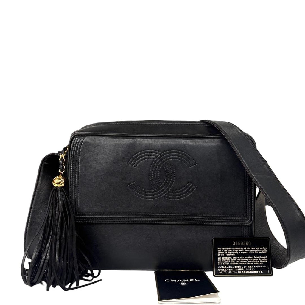 Chanel CC Logo Lambskin Shoulder Bag