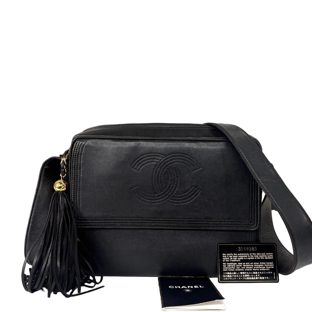Chanel CC Logo Lambskin Shoulder Bag