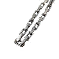 Louis Vuitton Collier Chain Monogram Metal Silver Necklace