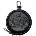 Louis Vuitton Coin Case Taurillon Shadow Porte Cles Round Pouch
