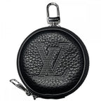 Louis Vuitton Coin Case Taurillon Shadow Porte Cles Round Pouch