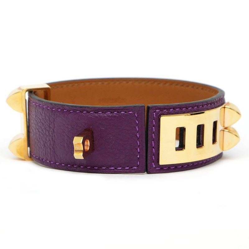 Hermes Collier De Chien 24 Bracelet Anemone Gold Hardware T2 eva Color — view 8