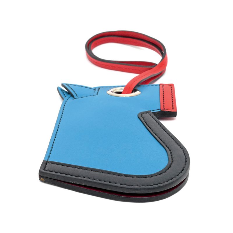 Hermes Camaille Bag Charm Blue-zanzibar Orange Poppy Blue-type — view 6