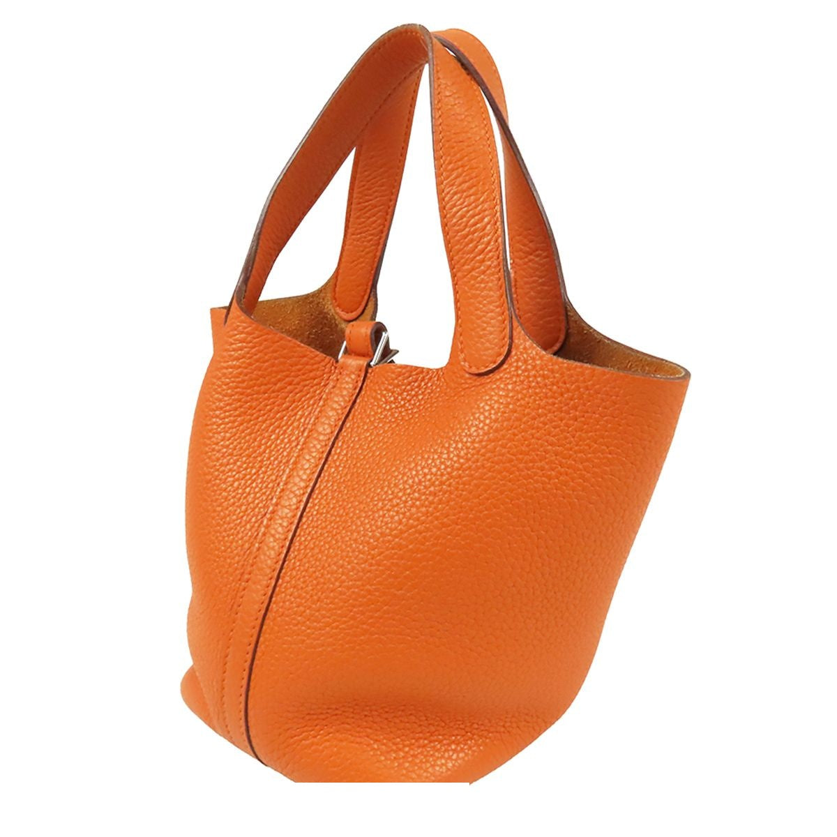 Hermes Picotin Lock PM Fu Silver Taurillon Handbag — view 2