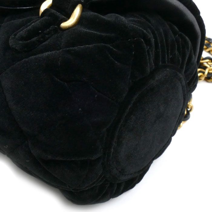 Chanel Velvet Mini Beau Ring 2024 VIP Christmas 2 way Shoulder Bag Black — view 6