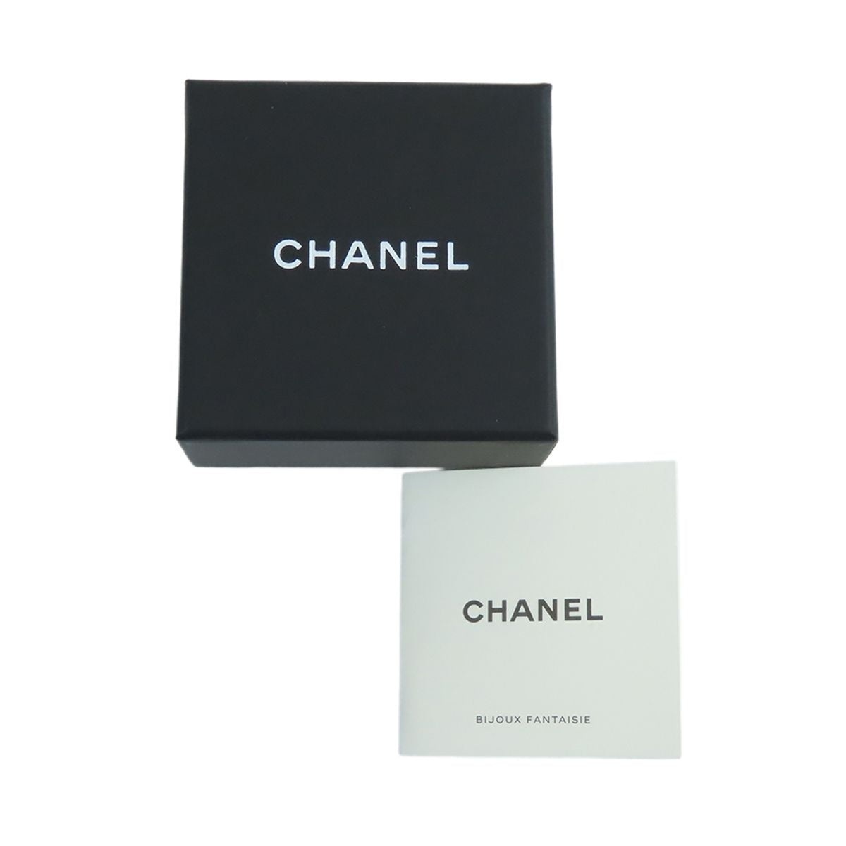 Chanel Earrings Gold Pink Metal Rhinestone I Love CC Logo — view 8