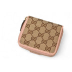 Gucci Wallet Fold GG Canvas Beige Pink — view 3