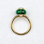Louis Vuitton Color Blossom Malachite Yellow Gold Ring 53 Y — view 5