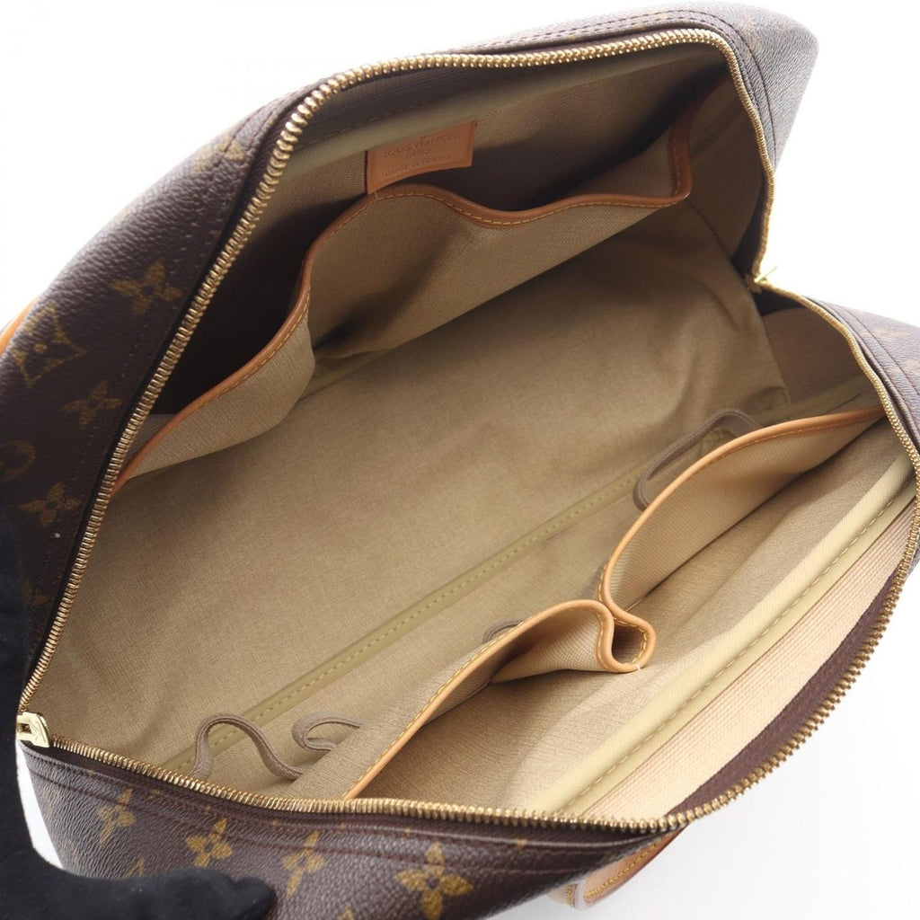 Louis Vuitton Handbag Deauville Bowling Vanity Canvas Leather — view 3