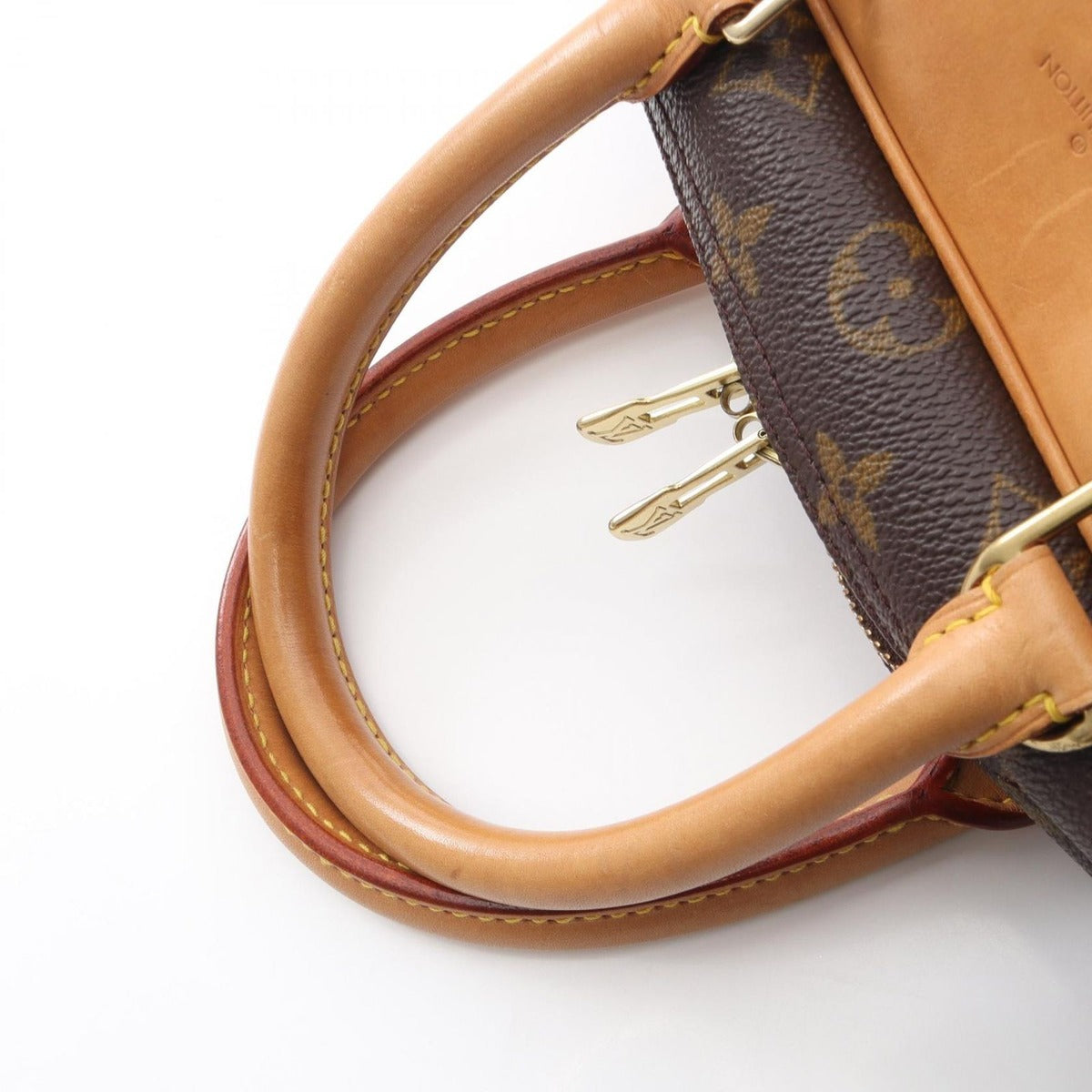 Louis Vuitton Handbag Deauville Bowling Vanity Canvas Leather — view 7