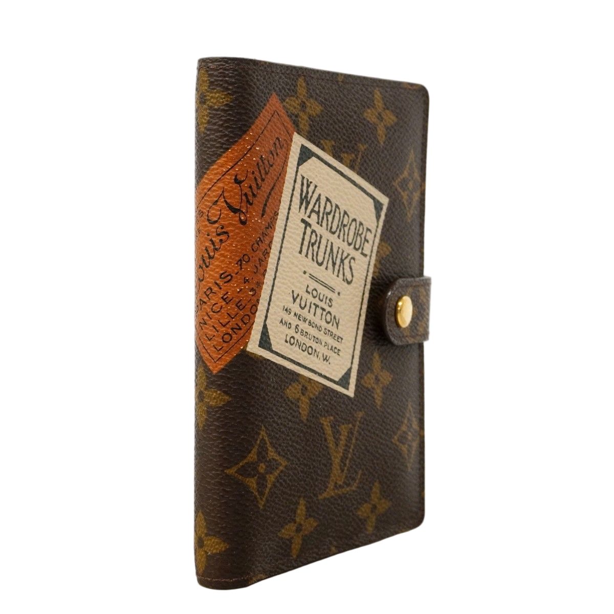 Louis Vuitton Notebook Cover Monogram Trunk Collection Agenda PM Brown — view 2