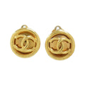 Chanel Vintage Earrings Gold