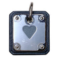 Hermes As de Coule PM Heart Motif Gpxleather Pendant Top Black Silver Brand