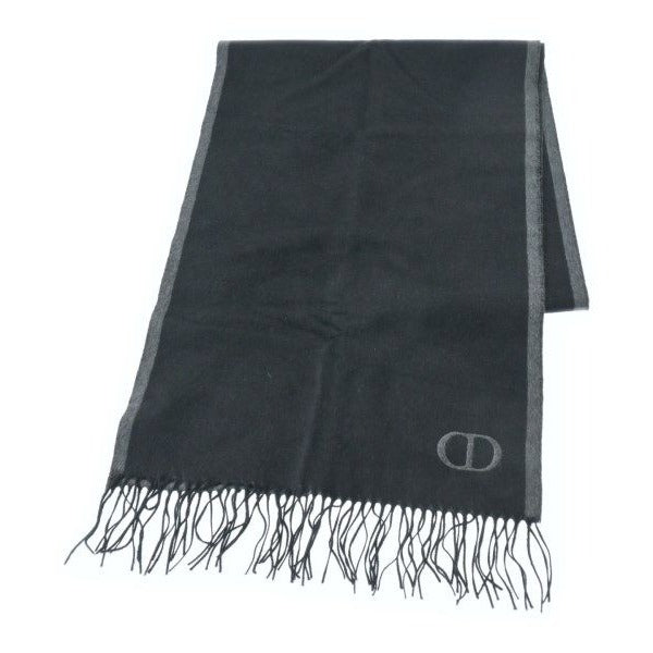 Dior Homme Scarf Silk Black Gray — view 2