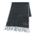 Dior Homme Scarf Silk Black Gray — view 2