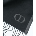 Dior Homme Scarf Silk Black Gray — view 3