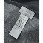 Dior Homme Scarf Silk Black Gray — view 5