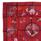 Hermes Carre 90 100% Silk Scarf Turandot Red Box — view 3