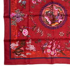 Hermes Carre 90 100% Silk Scarf Turandot Red Box — view 5