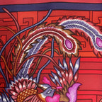Hermes Carre 90 100% Silk Scarf Turandot Red Box — view 9