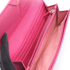 Fendi Bifold Wallet Zucca Black Magenta Leather Canvas Brown. Black. Pink — view 3
