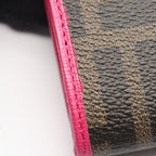 Fendi Bifold Wallet Zucca Black Magenta Leather Canvas Brown. Black. Pink — view 5