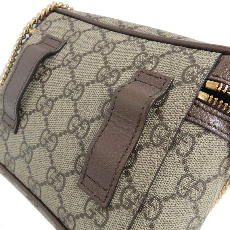 Gucci Ophidia Web Stripe Belt Bag 2-Way Shoulder Beige — view 8