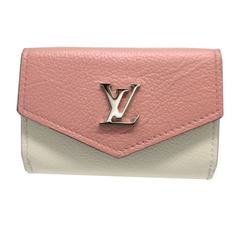 Louis Vuitton Portefeuille Lock Mini Taurillon Leather Pink Compact