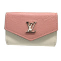 Louis Vuitton Portefeuille Lock Mini Taurillon Leather Pink Compact