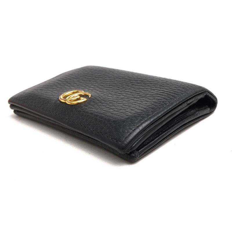 Gucci Wallet Women Leather Black Card Case — view 3