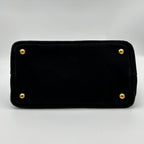 Prada 2-Way Canvas Tote Black Canapa PM Nero Tarco — view 6