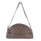 Gucci GG Canvas Shoulder Bag Tote Hand Brown