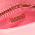 Prada Pink Saffiano Leather Shoulder Bag — view 4