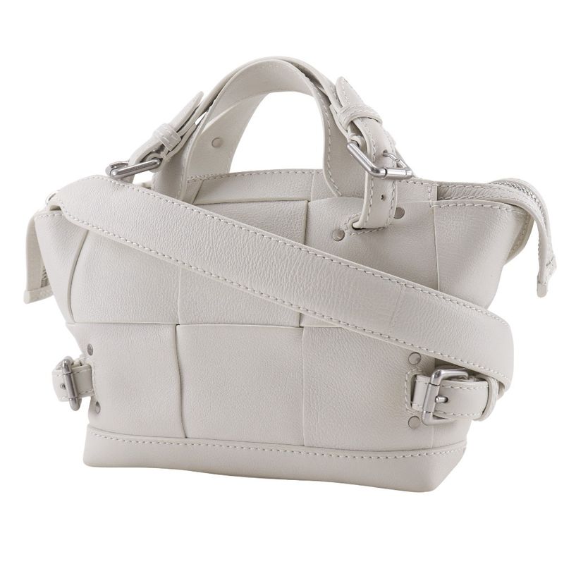 Bottega Veneta Arco Tool Bag Maxi Intre 2-Way Shoulder Calf White — view 2