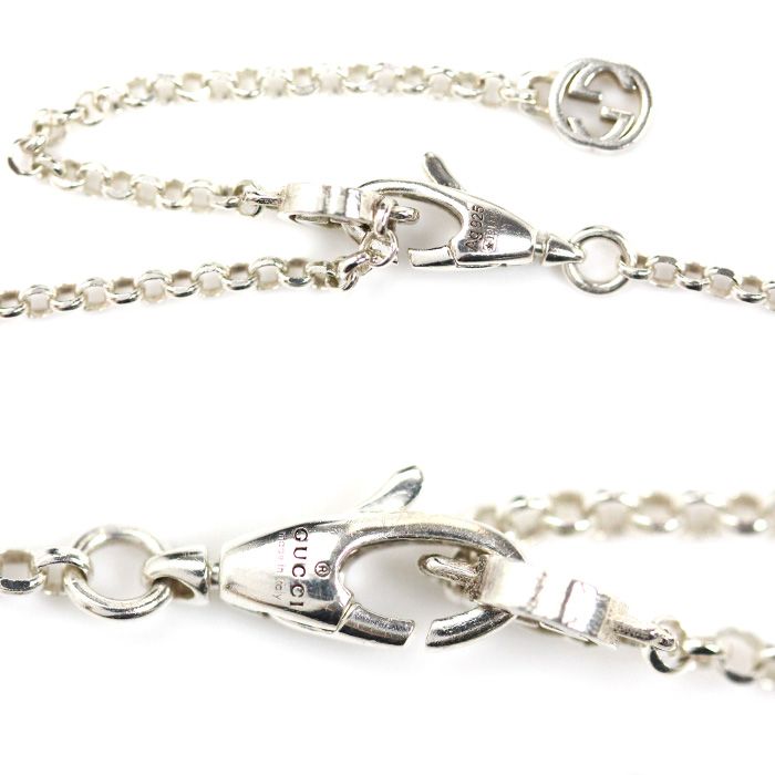 Gucci Silver 925 Double G Necklace J8400 8106 54 39/44 cm — view 6