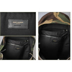 Saint Laurent Backpack YSL City Camouflage Army Green — view 6