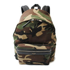 Saint Laurent Backpack YSL City Camouflage Army Green