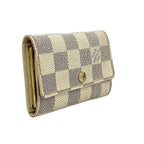 Louis Vuitton Key Case Damier Azur Multy 6 White Key Holder — view 2