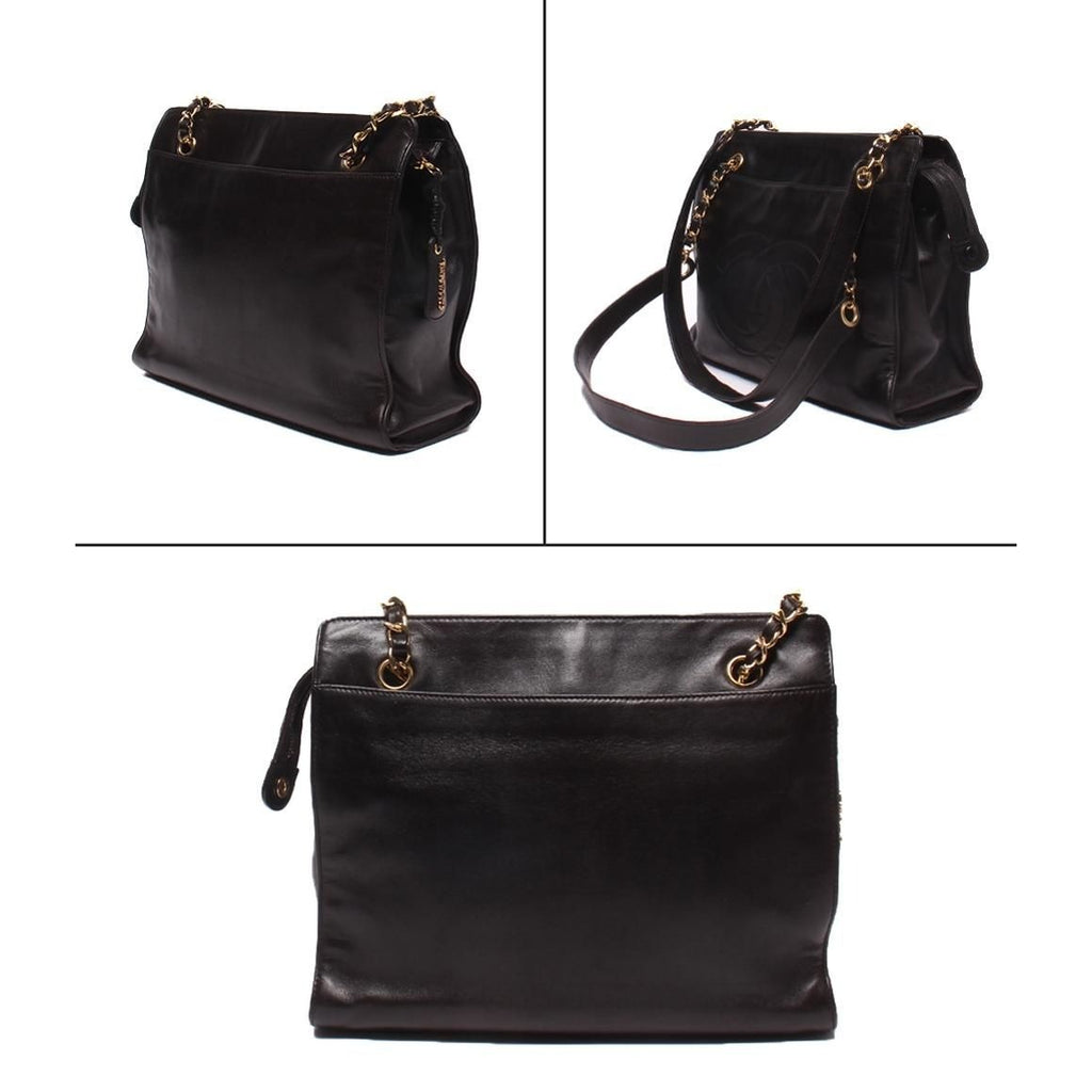 Chanel Chain Tote Lambskin Gold — view 2