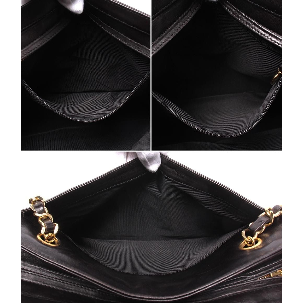 Chanel Chain Tote Lambskin Gold — view 6